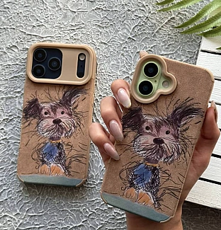 قاب مخملی سگ اسکیچ Sketch Doggy آیفون